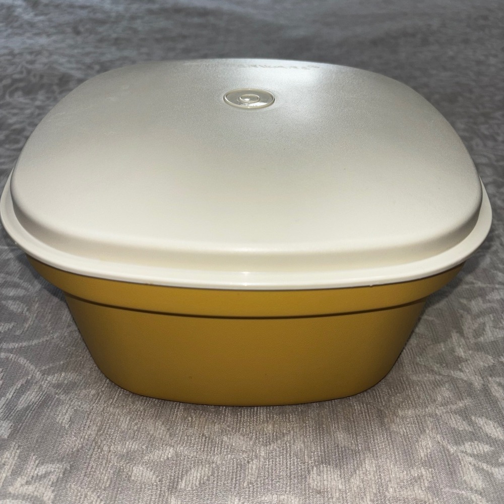 Tupperware Multi Server Steamer 3pc Set Harvest Gold Vintage